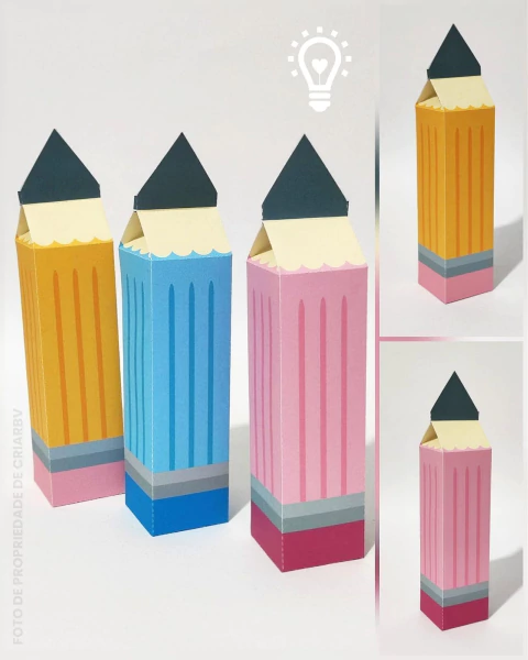 Arquivo de Corte - Caixas Lápis Formatura Abc - comprar online