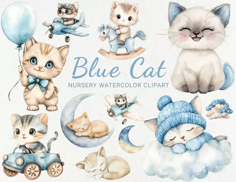 Kit Digital - Cat Blue - comprar online