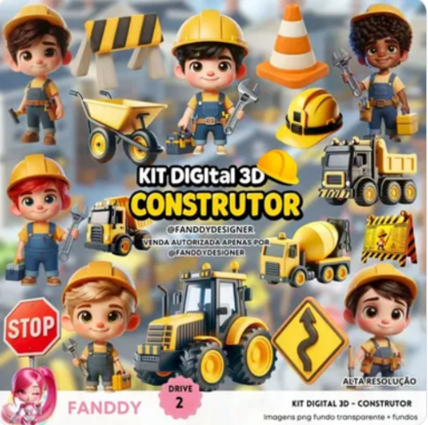 Kit Digital - CONSTRUTOR COM MASCOTES 3D - comprar online