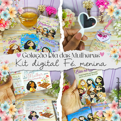 Dia das Mulheres - Kit Digital Fé Menina - comprar online