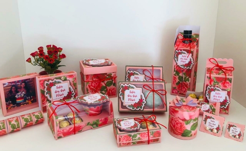 Coleção Floral Vermelho - comprar online