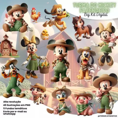Kit Digital - Mickey Fazendeiro - comprar online