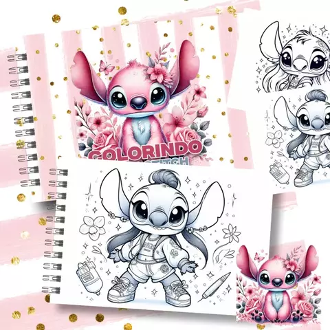 Livrinho de Colorir Stitch Menina - comprar online