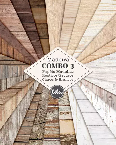 Kit Digital - Papéis Texturas Combo 03 - Madeira - comprar online