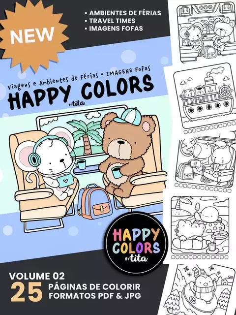 536 - Happy Colors - Combo Volume 1 e 2 - comprar online