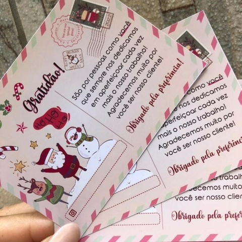 Natal - Mini Cartão Agradecimento