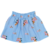 POLLERA FLORAL BORDADA