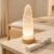 Luminária Torre de Selenita 15cm Colorida USB – Purificação, Luz e Energia Positiva