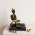 Incensário Buda Hindu Tibetano Preto e Dourado – Harmonia, Meditação e Purificação Energética