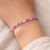 Pulseira de Ametista Facetada 16cm com Extensor – Equilíbrio e Espiritualidade - comprar online