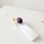 Pingente Selenita com Ametista Natural Banhado a Ouro | Espiritualidade, Intuição e Purificação - comprar online