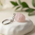 CHAVEIROS PEDRAS NATURAIS – quartzo rosa - comprar online