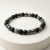 Pulseira de Proteção em Hematita, Obsidiana Negra e Pedra Vulcânica 8mm | Aterramento e Equilíbrio