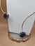 CHOKER GAIA DUAS PEDRAS DE AMETISTA