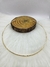 Choker banho dourado