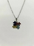 Colar Coração e Conexão - Colar de aço inox, corrente de elo português com pingente em formato de Mickey com quebra-cabeça das cores do autismo.
