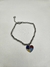 Pulseira Brilho do Autismo -Pulseira de aço inox, Coração Autismo - Elo Português 17 cm - comprar online