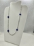 Choker de aço inox hipoalergênico patuá c/ olho grego azul marinho 45 cm - comprar online
