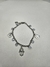 Pulseira Aço Inox ,Zircônias e símbolos da sorte 17 cm - Preciosidades Naturais