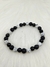Pulseira Esferas Obsidiana Negra – Lava Vulcânica – Howlita