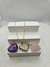 Gargantilha Corrente de Bolinhas com Pingentes de Ametista, Quartzo Rosa e Quartzo Cristal - comprar online