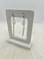 Brinco Click com Correntes e Pedra Natural Quartzo Branco - Preciosidades Naturais