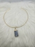 Conjunto Choker com Pingente de Cianita Azul - Estilo e Espiritualidade - Preciosidades Naturais