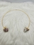 Choker Turmalina Rosa - Duas Pedras - Preciosidades Naturais