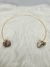 Choker Turmalina Rosa - Duas Pedras