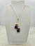 Colar Gravatinha Banho Dourado com Cianita Azul - Proteção e Equilíbrio. - comprar online