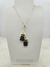 Colar Gravatinha Banho Dourado com Cianita Azul - Proteção e Equilíbrio. na internet