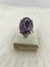 Anel Cabochão Regulável de Ametista -Purificação e Proteção Espiritual. - Preciosidades Naturais