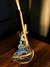 Incensário Buda Hindu – Dourado com Azul Metálico na internet
