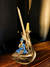 Incensário Buda Hindu – Dourado com Azul Metálico - loja online