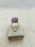 Anel Regulável com Cristal Ametista – Pedra da Espiritualidade e Proteção - Preciosidades Naturais