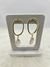 Brinco Argola Orgânica com Quartzo Rosa – Banhado a Ouro 18K - Amor e Paz Interior - loja online