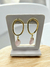 Brinco Argola Orgânica com Quartzo Rosa – Banhado a Ouro 18K - Amor e Paz Interior