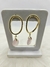 Imagem do Brinco Argola Orgânica com Quartzo Rosa – Banhado a Ouro 18K - Amor e Paz Interior