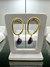 Brinco Argola Orgânica com Ametista – Banhado a Ouro 18K - Equilíbrio e Conexão Espiritual