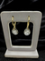 Brinco Mini Argola com Quartzo Rutilado – Banhado a Ouro 18K - Clareza Mental.