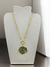Colar Elo Banho Ouro 18k - Epidoto - Energia Positiva - Harmonia Interior