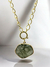 Colar Elo Banho Ouro 18k - Epidoto - Energia Positiva - Harmonia Interior - Preciosidades Naturais