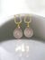 Brinco Mini Argola Oval com Quartzo Rosa - Amor e Harmonia. - comprar online