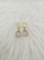 Brinco Mini Argola Oval com Quartzo Rosa - Amor e Harmonia. na internet