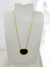 Escapulário Banhado a Ouro 18k com Pedra Natural de Obsidiana Negra e Medalha com Mantra Ho'oponopono - loja online
