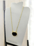 Imagem do Escapulário Banhado a Ouro 18k com Pedra Natural de Obsidiana Negra e Medalha com Mantra Ho'oponopono