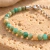 Pulseira de Amazonita Natural Facetada – Equilíbrio Emocional, Serenidade e Harmonia na internet