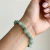 Pulseira de Cascalho de Quartzo Verde Natural – Cura e Equilíbrio Energético - comprar online