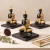 Incensário Buda Hindu Tibetano Preto e Dourado – Harmonia, Meditação e Purificação Energética - Preciosidades Naturais | Cristais Naturais Selecionados com Energia e Intenção