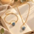 Conjunto Colar e Pulseira Quartzo Azul Bruto Natural – Calma, Equilíbrio e Harmonia